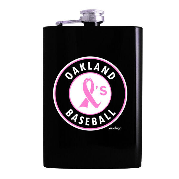 Pink Ribbon - 8oz Hip Flask Thumbnail