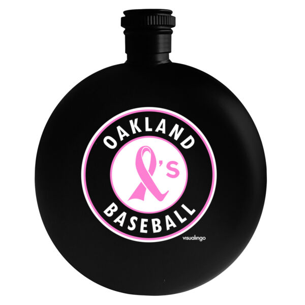 Pink Ribbon - 5oz Round Flask Thumbnail
