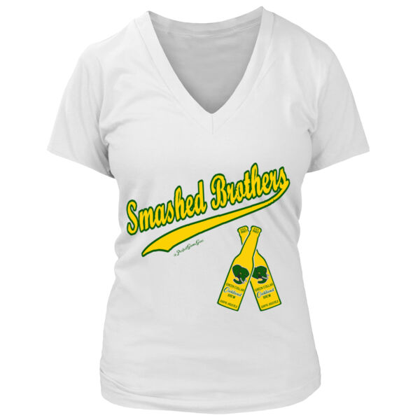 Smashed Brothers - Women's Premium Deep V-Neck T-Shirt Thumbnail