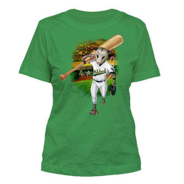 Rally Possum - Women's Standard Misses Cut T-Shirt Thumbnail