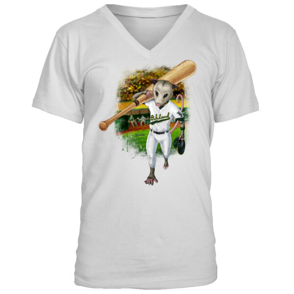 Rally Possum - Men's Premium V-Neck T-Shirt Thumbnail