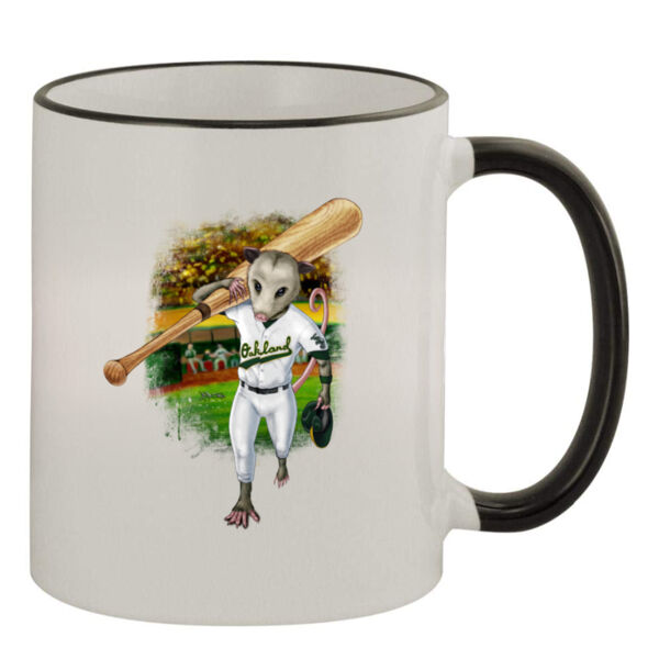 Rally Possum - 11oz Colored Rim & Handle Mug Thumbnail