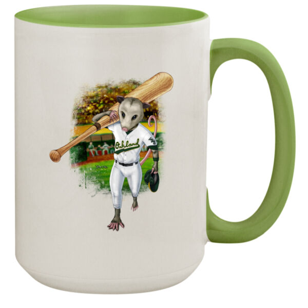 Rally Possum - 15oz Colored Inner & Handle Mug Thumbnail