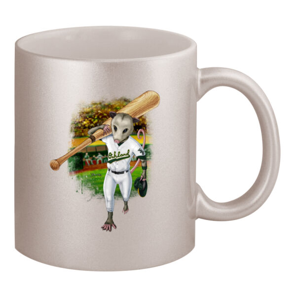 Rally Possum - 11oz Metallic Silver Mug Thumbnail