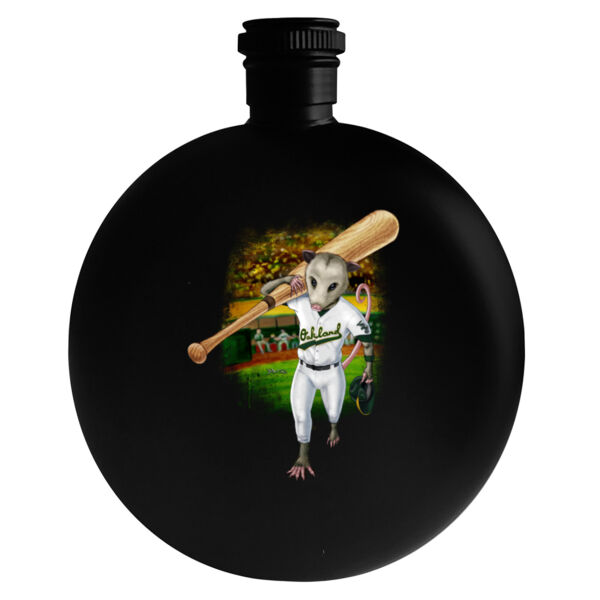 Rally Possum - 5oz Round Flask Thumbnail