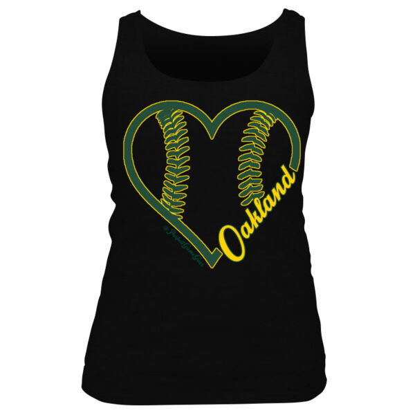 Heart Oakland - Women's Basic Tank Top Thumbnail