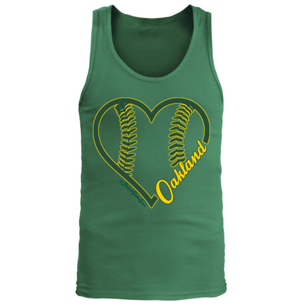 Heart Oakland - Men's Premium Tank Top Thumbnail