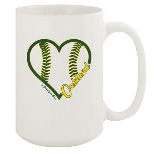 Heart Oakland - 15oz White Mug Thumbnail