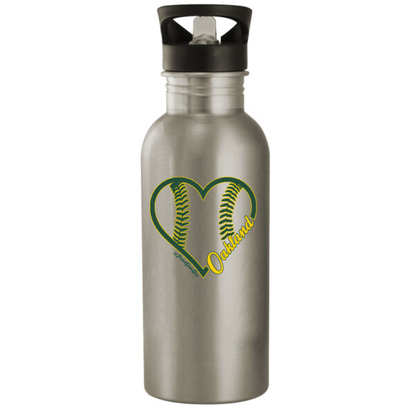 Heart Oakland - 20oz Stainless Steel Water Bottle Thumbnail