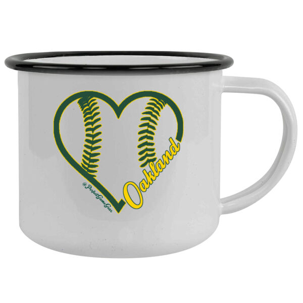 Heart Oakland - 12oz Camping Mug Thumbnail