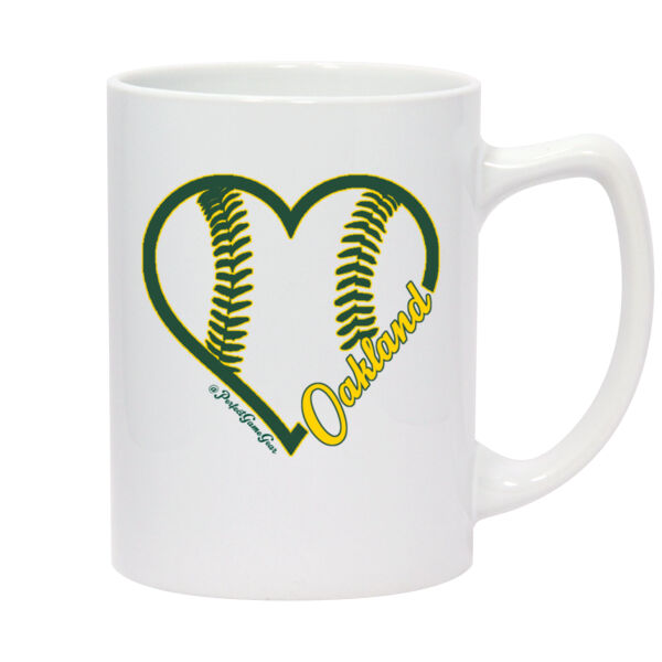 Heart Oakland - 14oz White Statesman Mug Thumbnail