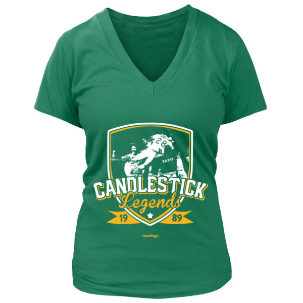 Candlestick Legends - Women's Premium Deep V-Neck T-Shirt Thumbnail