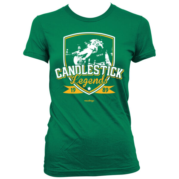 Candlestick Legends - Women's Junior Cut Crewneck T-Shirt Thumbnail