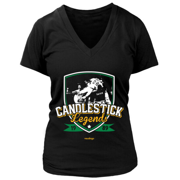 Candlestick Legends - Women's Premium Deep V-Neck T-Shirt Thumbnail