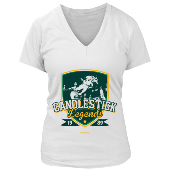Candlestick Legends - Women's Premium Deep V-Neck T-Shirt Thumbnail