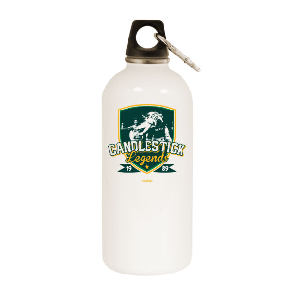 Candlestick Legends - White Water Bottle With Carabiner Thumbnail