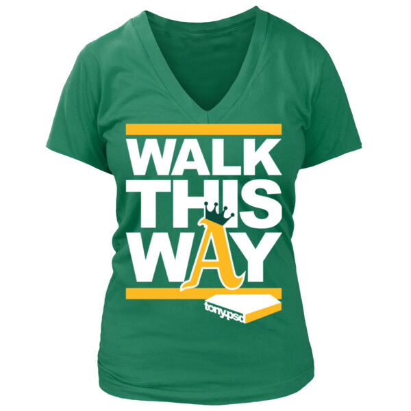 Walk This Way - Women's Premium Deep V-Neck T-Shirt Thumbnail