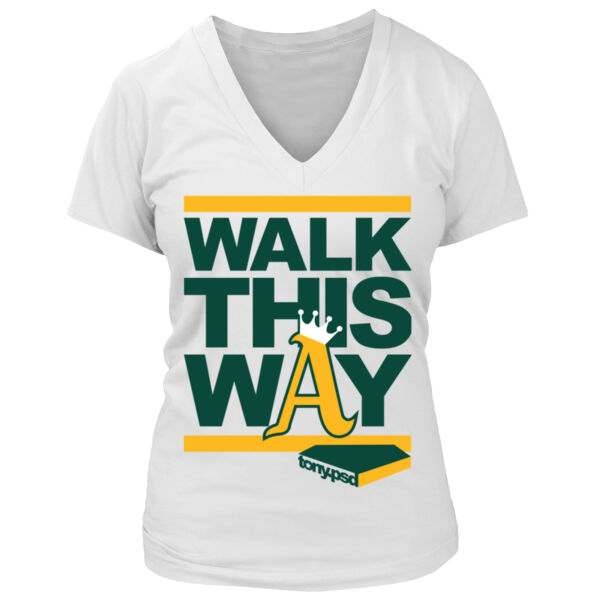 Walk This Way - Women's Premium Deep V-Neck T-Shirt Thumbnail