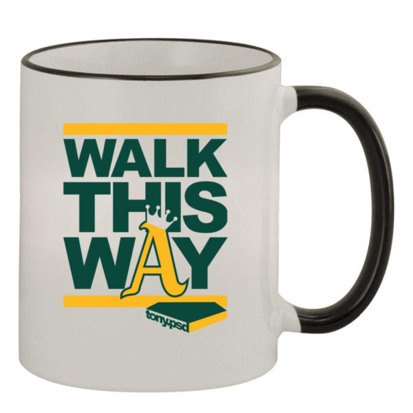 Walk This Way - 11oz Colored Rim & Handle Mug Thumbnail