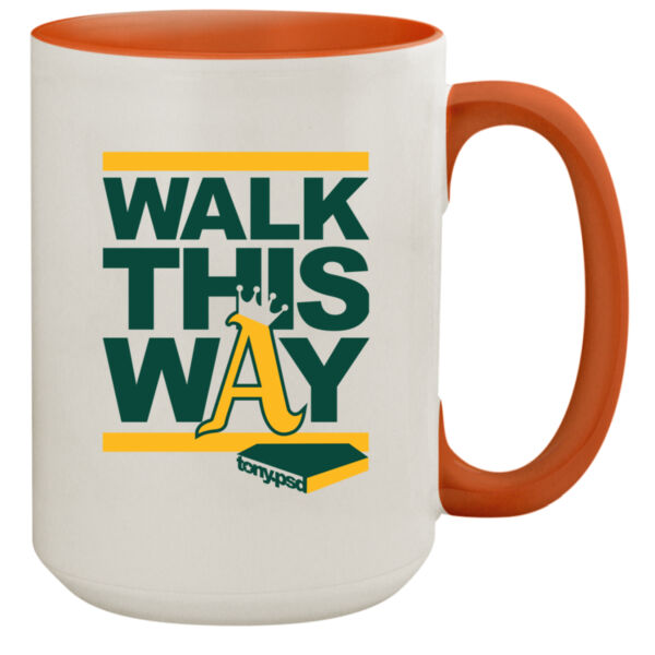 Walk This Way - 15oz Colored Inner & Handle Mug Thumbnail