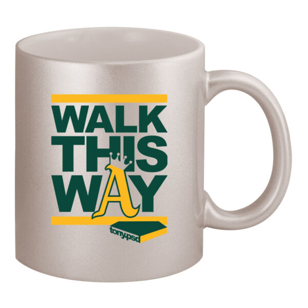 Walk This Way - 11oz Metallic Silver Mug Thumbnail