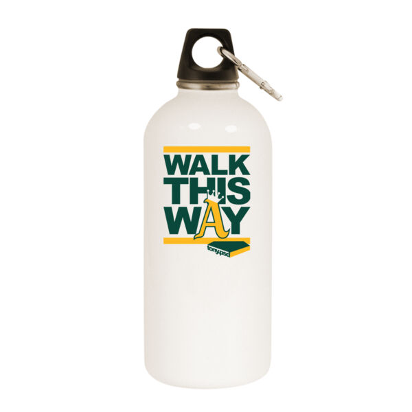 Walk This Way - White Water Bottle With Carabiner Thumbnail