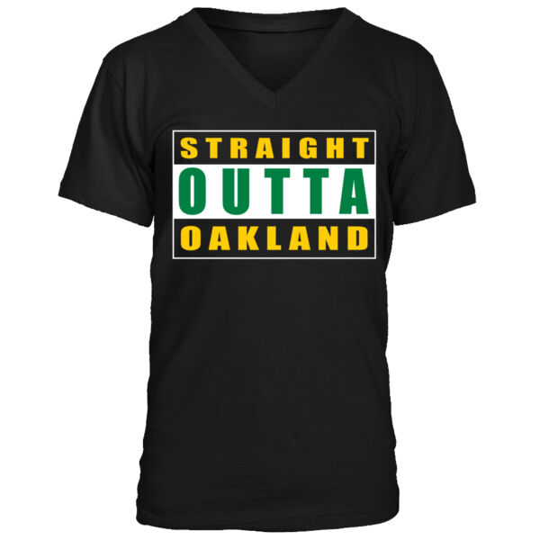 Straight Outta Oakland - Men's Premium V-Neck T-Shirt Thumbnail