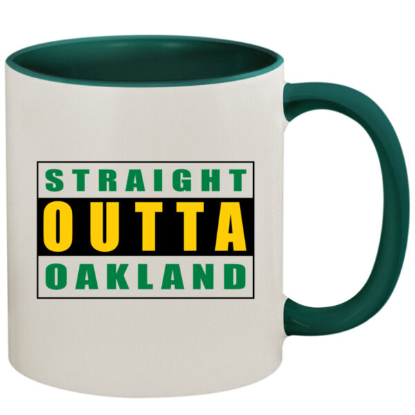 Straight Outta Oakland - 11oz Colored Inner & Handle Mug Thumbnail