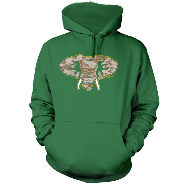 Camouflage Hellaphant - Men's Pullover Hoodie Sweatshirt Thumbnail