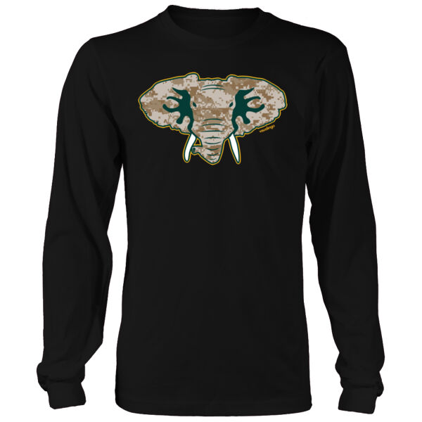 Camouflage Hellaphant - Men's Heavy Long-Sleeve T-Shirt Thumbnail