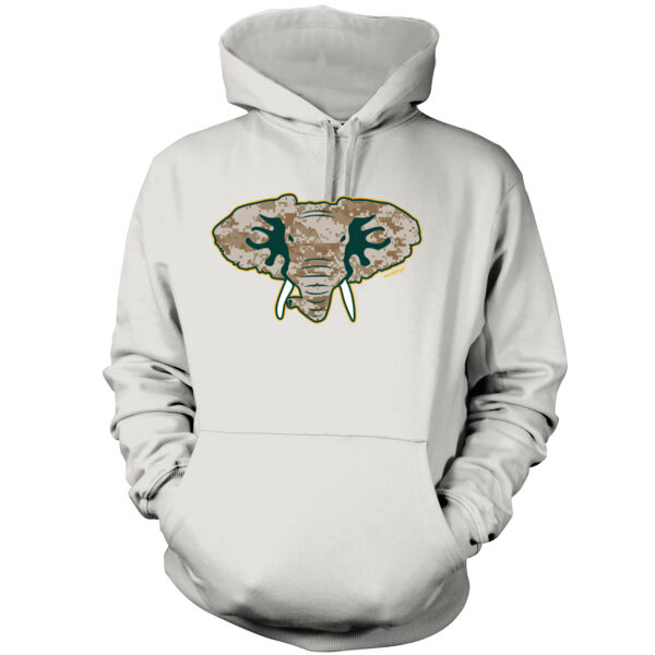 Camouflage Hellaphant - Men's Pullover Hoodie Sweatshirt Thumbnail