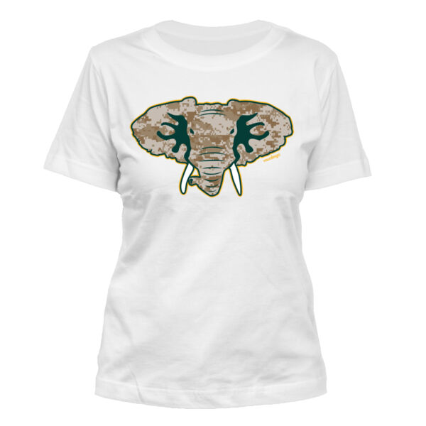 Camouflage Hellaphant - Women's Standard Misses Cut T-Shirt Thumbnail