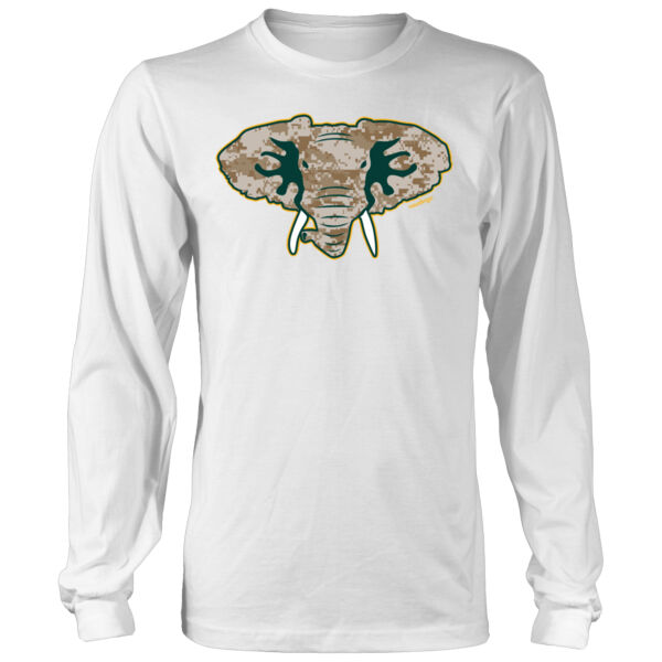 Camouflage Hellaphant - Men's Heavy Long-Sleeve T-Shirt Thumbnail