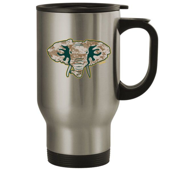 Camouflage Hellaphant - 14oz Stainless Steel Travel Mug Thumbnail
