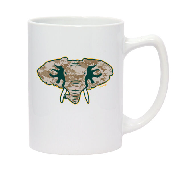 Camouflage Hellaphant - 14oz White Statesman Mug Thumbnail