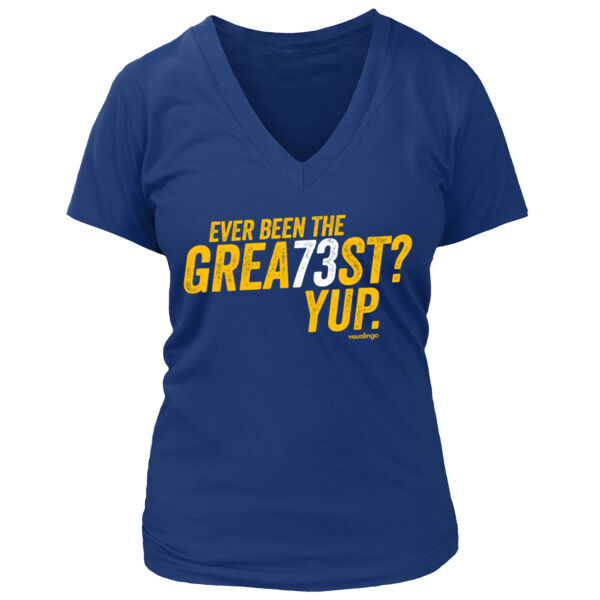 Ever Been The Grea73st? Yup! - Women's Premium Deep V-Neck T-Shirt Thumbnail