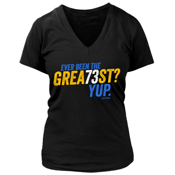 Ever Been The Grea73st? Yup! - Women's Premium Deep V-Neck T-Shirt Thumbnail