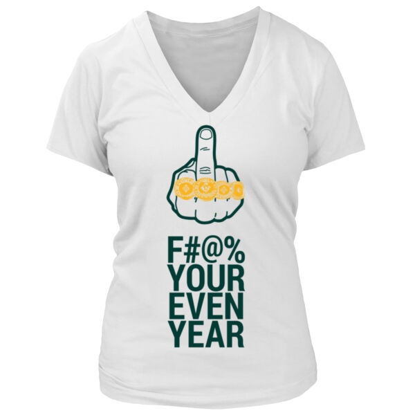 Eff Your Even Year - Women's Premium Deep V-Neck T-Shirt Thumbnail