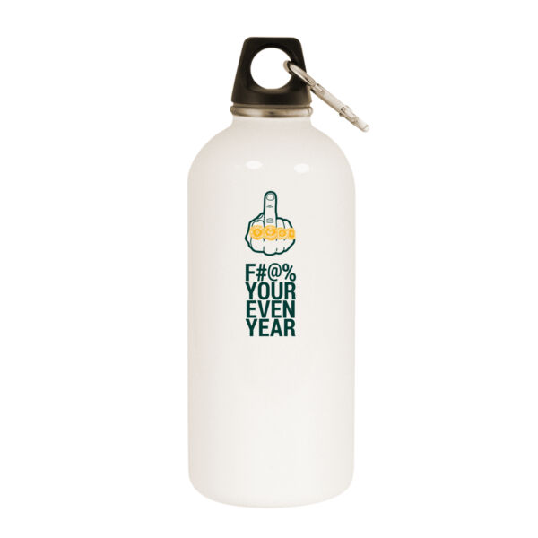 Eff Your Even Year - White Water Bottle With Carabiner Thumbnail