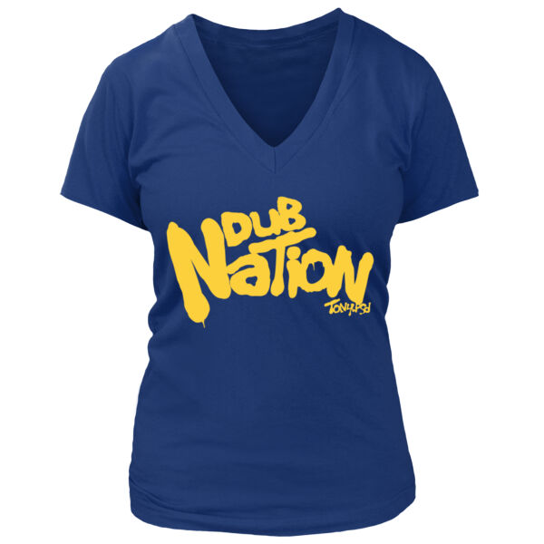 Dub Nation - Women's Premium Deep V-Neck T-Shirt Thumbnail