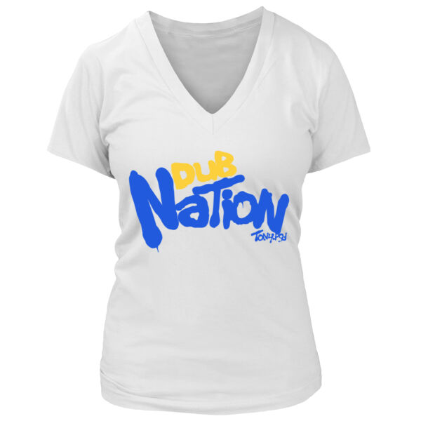 Dub Nation - Women's Premium Deep V-Neck T-Shirt Thumbnail