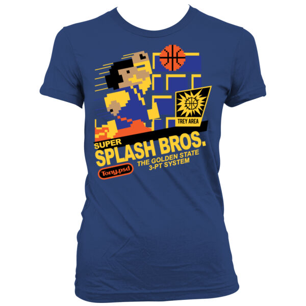 Super Splash Bros. - Women's Junior Cut Crewneck T-Shirt Thumbnail