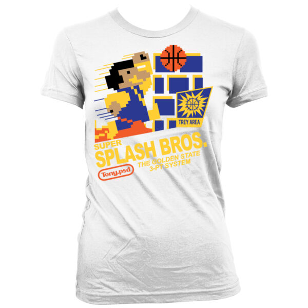 Super Splash Bros. - Women's Junior Cut Crewneck T-Shirt Thumbnail