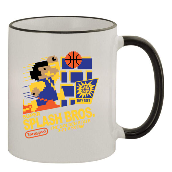 Super Splash Bros. - 11oz Colored Rim & Handle Mug Thumbnail