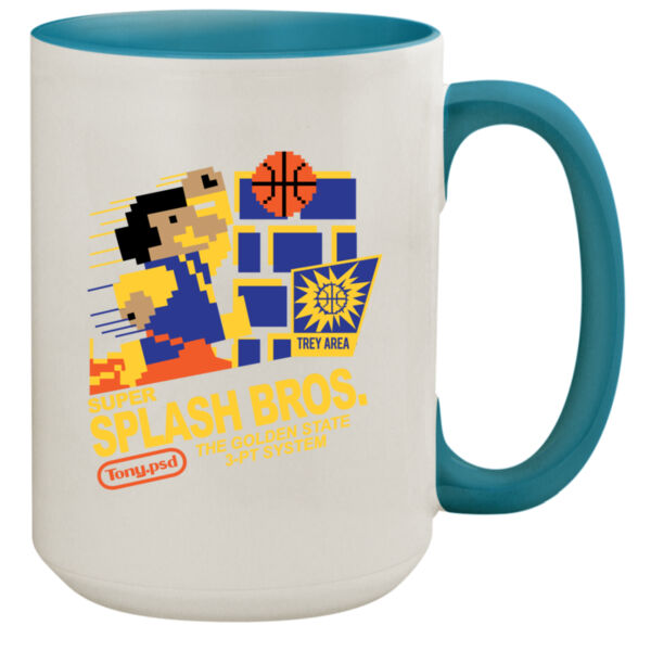Super Splash Bros. - 15oz Colored Inner & Handle Mug Thumbnail