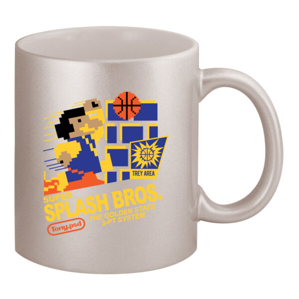 Super Splash Bros. - 11oz Metallic Silver Mug Thumbnail
