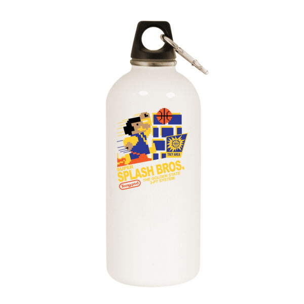 Super Splash Bros. - White Water Bottle With Carabiner Thumbnail