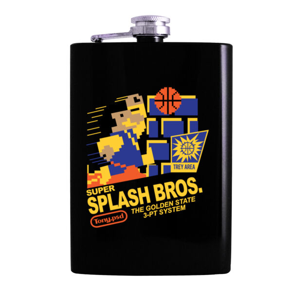 Super Splash Bros. - 8oz Hip Flask Thumbnail