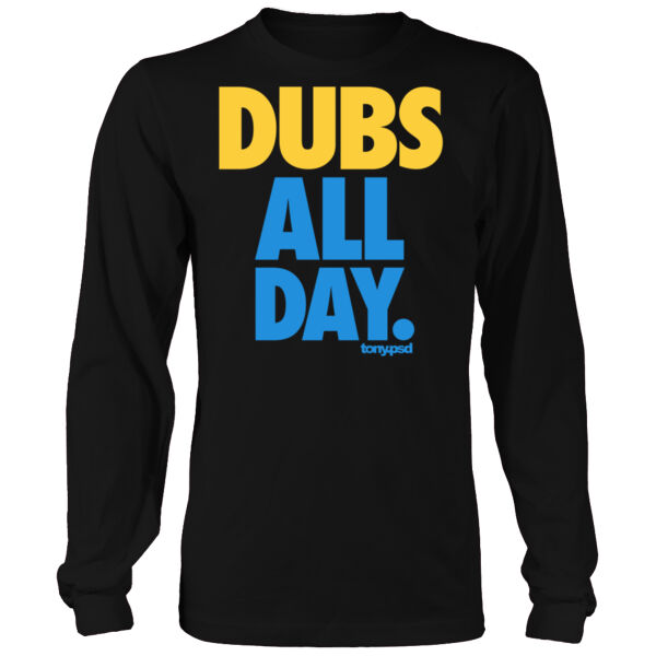 Dubs All Day - Men's Heavy Long-Sleeve T-Shirt Thumbnail
