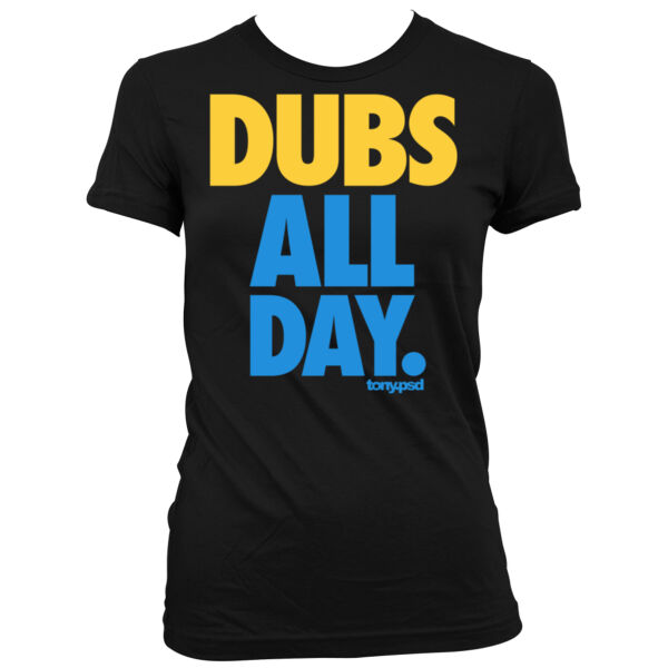 Dubs All Day - Women's Junior Cut Crewneck T-Shirt Thumbnail